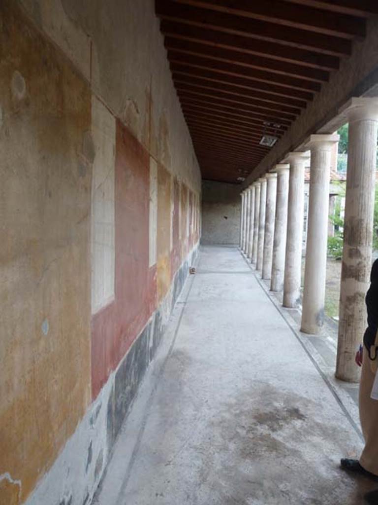 Oplontis, September 2015. East Portico 34, looking west.