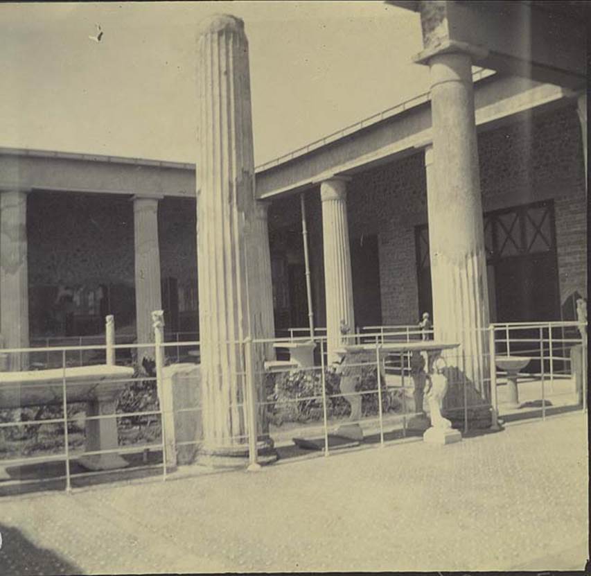 VI.15.1 Pompeii. November 1899. Peristyle garden, looking north-west. Photo courtesy of Rick Bauer.